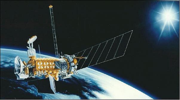 DMSP 5D-3シリーズの衛星概観図　(image credit: USAF)