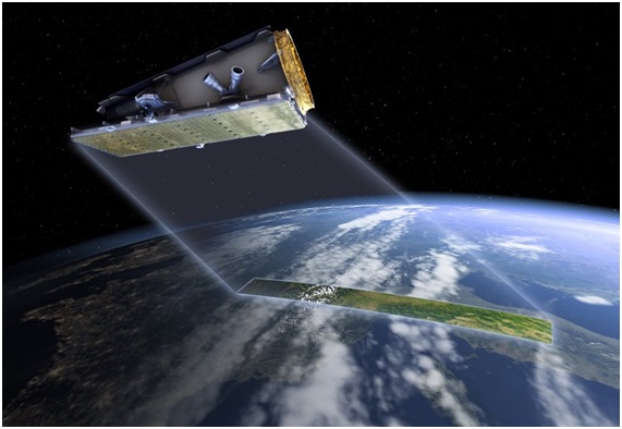 衛星概観図（image credit: SSTL, Astrium）