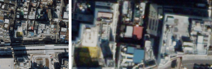 50cm解像度（WorldView-2衛星）
