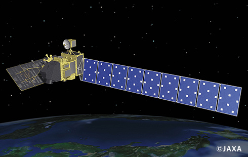 衛星データから生成された3次元地図模型 P＋MM【Projector + Mapping Model】